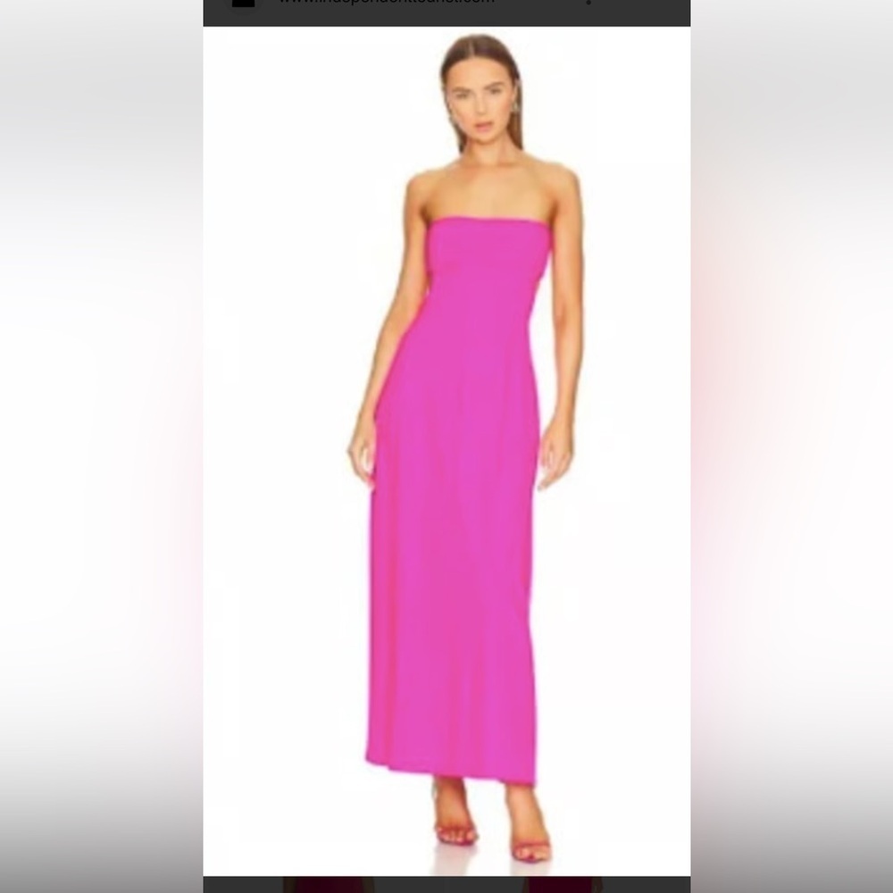 Susana Monaco Vibrant Pink Strapless Dress